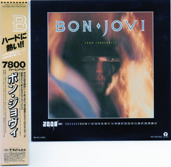 Obi. May 2008 calendar sheet, Bon Jovi - 7800 Fahrenheit